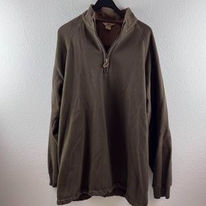 Woolrich Mens Quarter Zip Brown Size XL